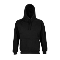 SOL'S unisex kapucnis pulóver SO03815, Black-S