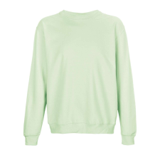 SOL&#039;S unisex környakas pulóver SO03814, Creamy Green-L női pulóver, kardigán