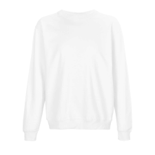 SOL&#039;S unisex környakas pulóver SO03814, White-S női pulóver, kardigán