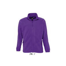 SOL'S Uniszex kabát SOL'S SO55000 Sol'S north Men - Zipped Fleece Jacket -3XL, Dark Purple