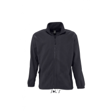 SOL'S Uniszex kabát SOL'S SO55000 Sol'S north Men - Zipped Fleece Jacket -4XL, Charcoal Grey