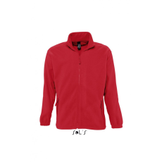 SOL'S Uniszex kabát SOL'S SO55000 Sol'S north Men - Zipped Fleece Jacket -4XL, Red