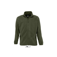 SOL'S Uniszex kabát SOL'S SO55000 Sol'S north Men - Zipped Fleece Jacket -M, Army