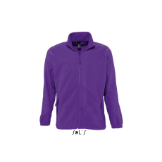 SOL'S Uniszex kabát SOL'S SO55000 Sol'S north Men - Zipped Fleece Jacket -XL, Dark Purple