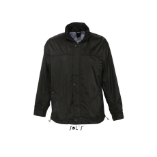SOL'S Uniszex széldzseki SOL'S SO46000 Sol'S Mistral - Jersey-Lined Water Repellent Windbreaker -L, Black