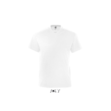 SOL'S VICTORY V-nyakú férfi rövid ujjú póló SO11150, White-2XL