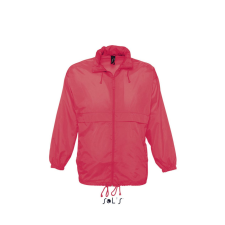 SOL&#039;S vízálló, kapucnis széldzseki SO32000, Neon Coral-XS férfi kabát, dzseki