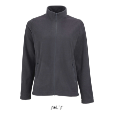  SOL&- 039;S NORMAN egyszerű Női cipzáras polár pulóver SO02094, Charcoal Grey-XL