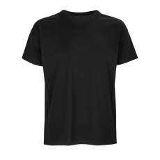 SOL'S Boxy Men's oversized póló (deep black, M)