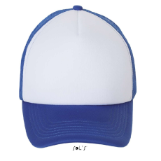 SOL'S Bubble - 5 lapos mesh sapka (white/royal blue