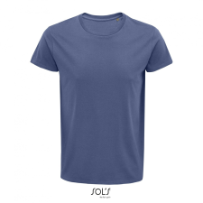 SOL'S Crusader Men - környakas testhezálló jersey póló (denim, S) munkaruha