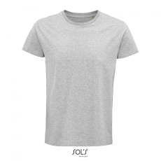 SOL'S Crusader Men - környakas testhezálló jersey póló (grey melange, 2XL)
