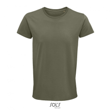 SOL'S Crusader Men - környakas testhezálló jersey póló (khaki, L)