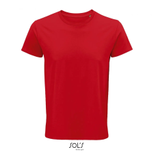SOL'S Crusader Men - környakas testhezálló jersey póló (red, L) munkaruha