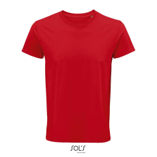 SOL'S Crusader Men - környakas testhezálló jersey póló (red, XL)
