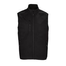 SOL'S Falcon BW Men - softshell mellény (black, 3XL)