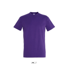 SOL'S Imperial- férfi környakú póló (dark purple, L) munkaruha
