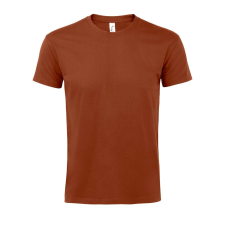 SOL'S Imperial- férfi környakú póló (terracotta, 3XL) munkaruha