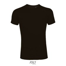 SOL'S Imperial Fit - férfi környakú testhezálló póló (deep black, 2XL) munkaruha