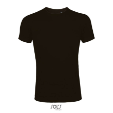 SOL'S Imperial Fit - férfi környakú testhezálló póló (deep black, M)