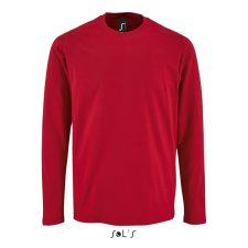 SOL'S Imperial LSL Men - hosszú ujjú póló (red, 3XL) munkaruha