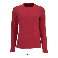 SOL'S Imperial LSL Women - hosszú ujjú póló (red, S)
