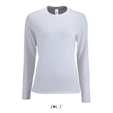 SOL'S Imperial LSL Women - hosszú ujjú póló (white, L) munkaruha