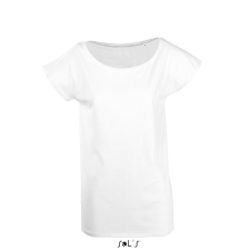SOL'S Marylin - női rövid ujjú hosszú kimonó póló (white, S) munkaruha