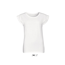 SOL'S Melba Women - környakú póló (white, S) munkaruha