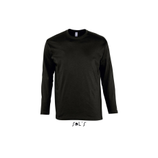 SOL'S Monarch - férfi környakú hosszú ujjú póló (deep black, 3XL)