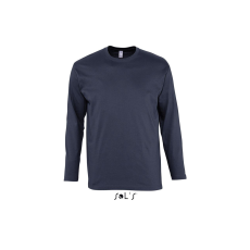 SOL'S Monarch - férfi környakú hosszú ujjú póló (navy, 5XL)