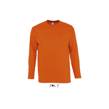 SOL'S Monarch - férfi környakú hosszú ujjú póló (orange, 2XL) munkaruha