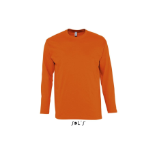 SOL'S Monarch - férfi környakú hosszú ujjú póló (orange, L)