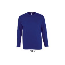SOL'S Monarch - férfi környakú hosszú ujjú póló (ultramarine, 3XL) munkaruha