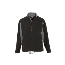 SOL'S Nordic - férfi kétszínű zipzáros gyapjú dzseki (black, S) munkaruha