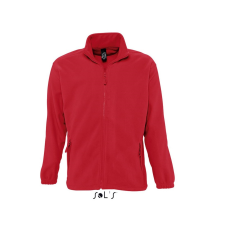 SOL'S North 100% Poliészter Unisex Zipp-Záras Pulóver (red, M) munkaruha