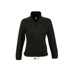 SOL'S North Women - zipzáros gyapjú dzseki (black, L)