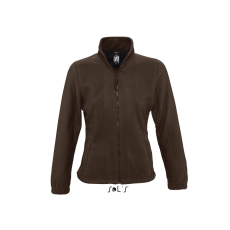 SOL'S North Women - zipzáros gyapjú dzseki (dark chocolate, XL)