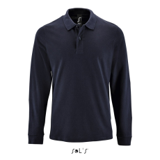 SOL'S Perfect LSL Men - hosszú ujjú piké galléros póló (french navy, 2XL)