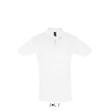 SOL'S Perfect Men - galléros póló (white, M) munkaruha