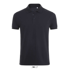 SOL'S Phoenix Men - gyapjú-elasztán galléros póló (french navy, XL) munkaruha