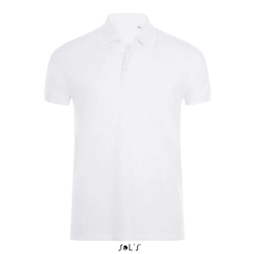 SOL'S Phoenix Men - gyapjú-elasztán galléros póló (white, S)