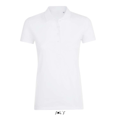 SOL'S Phoenix Women - gyapjú-elasztán galléros póló (white, S)