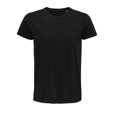 SOL'S Pioneer Men - környakas testhezálló jersey póló (deep black, S) munkaruha