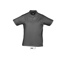 SOL'S Prescott Men - galléros póló (sötét szürke, 3XL)