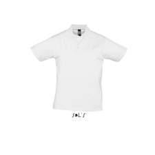 SOL'S Prescott Men - galléros póló (white, S) munkaruha