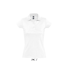 SOL'S Prescott Women - galléros póló (white, L)