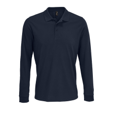 SOL'S Prime LSL galléros hosszú ujjú póló (french navy, 2XL)