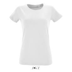 SOL'S Regent Fit Women - környakú testhezálló póló (white, M)