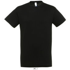 SOL'S Regent - unisex környakú póló (deep black, M)